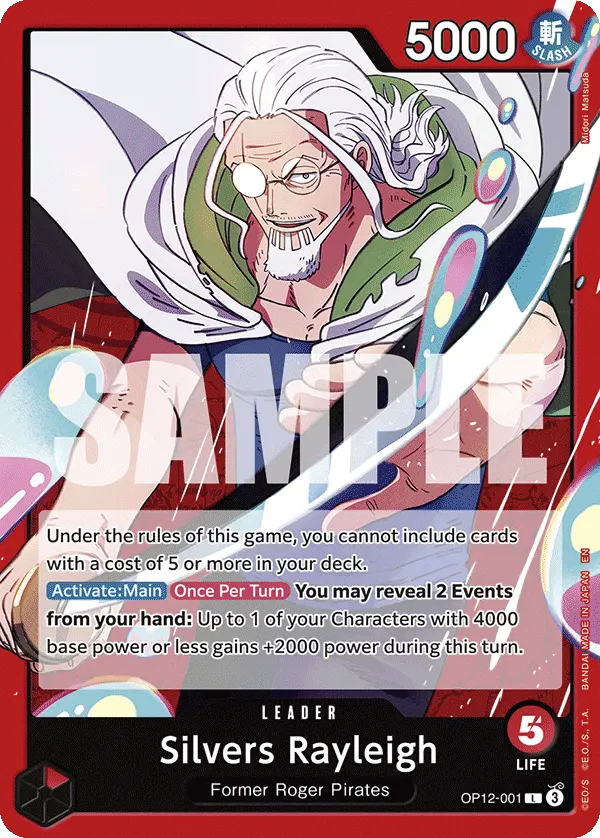 Carta Silvers Rayleigh OP12-001