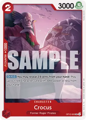 Carta Crocus OP12-003