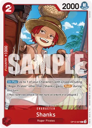 Carta Shanks OP12-007
