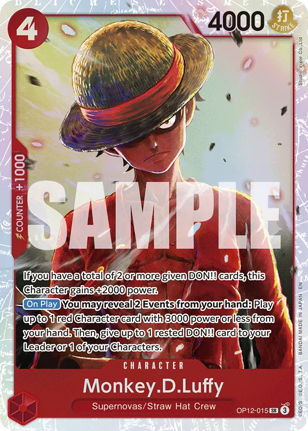 Carta Monkey.D.Luffy OP12-015