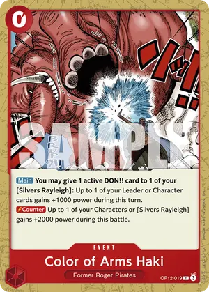 Carta Color of Arms Haki OP12-019