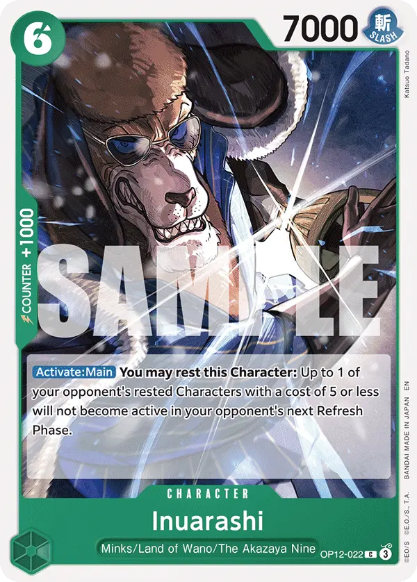 Inuarashi OP12-022 card