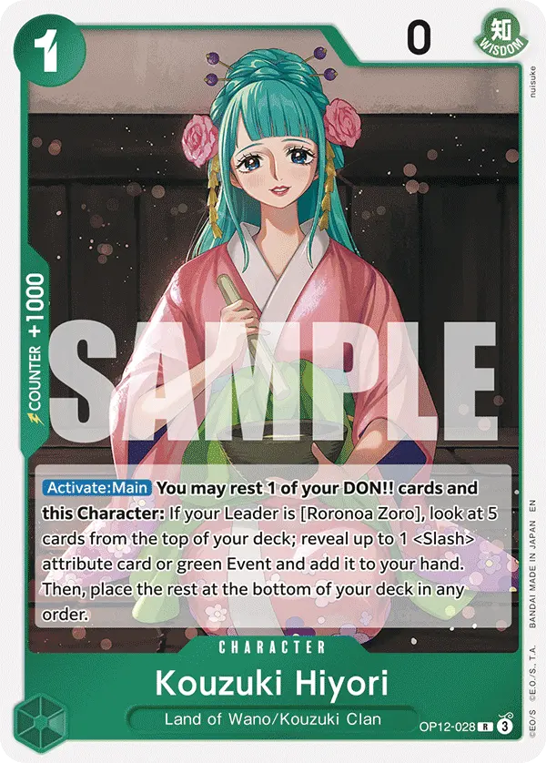 Kouzuki Hiyori OP12-028 card