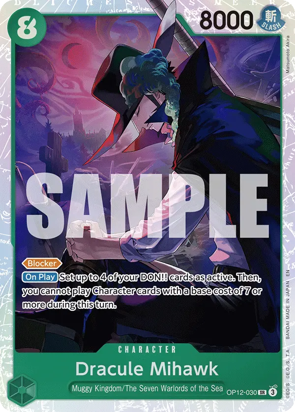 Carta Dracule Mihawk OP12-030