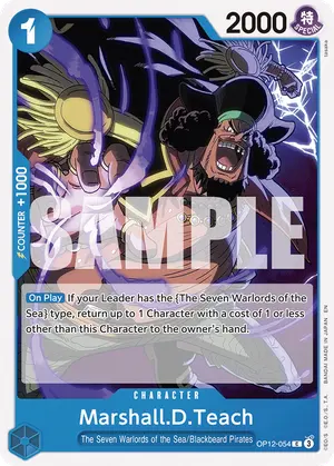 Carta Marshall.D.Teach OP12-054