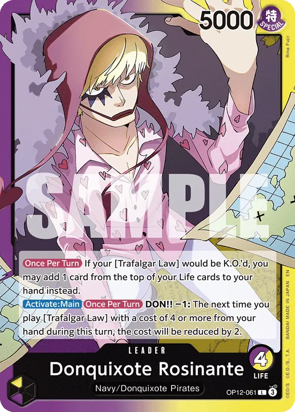 Carta Donquixote Rosinante OP12-061