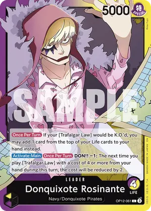 Carta Donquixote Rosinante OP12-061