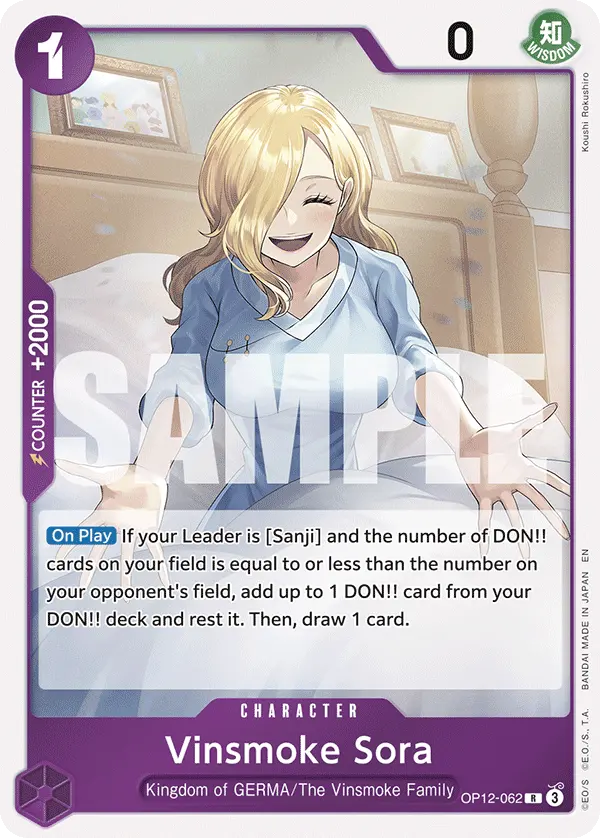 Vinsmoke Sora OP12-062 card