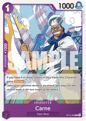 Carta Carne OP12-066