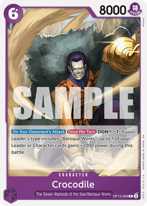 Carta Crocodile OP12-069