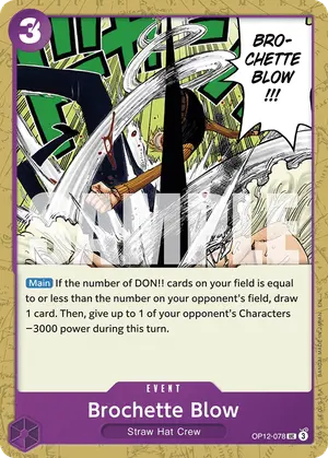 Carta Brochette Blow OP12-078