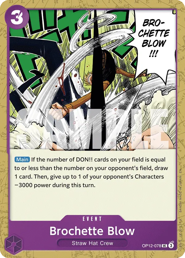 Carta Brochette Blow OP12-078