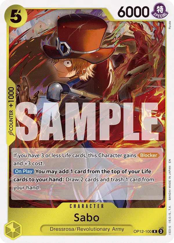 Carta Sabo OP12-100