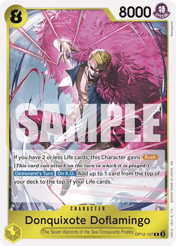 Carta Donquixote Doflamingo OP12-107