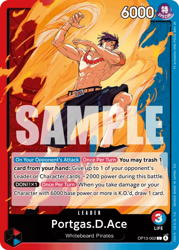 Portgas.D.Ace OP13-002 card