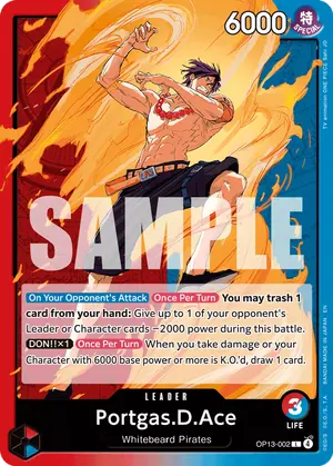 Carta Portgas.D.Ace OP13-002