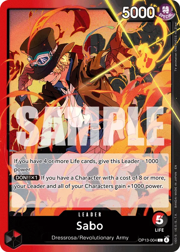 Carta Sabo OP13-004