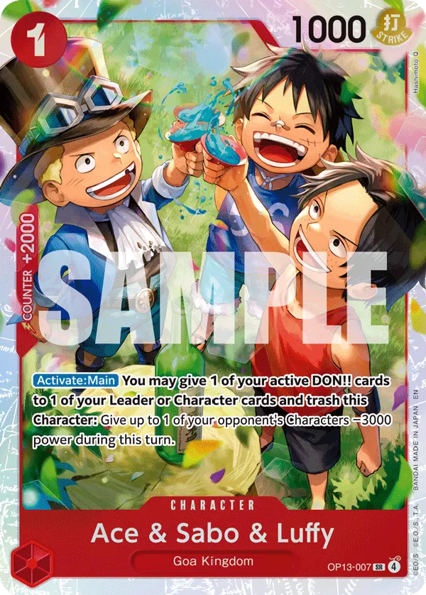 Ace & Sabo & Luffy OP13-007 card