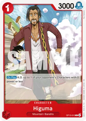 Carta Higuma OP13-013