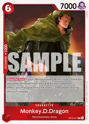 Carta Monkey.D.Dragon OP13-017