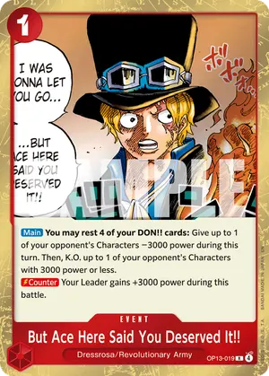 Carta But Ace Here Said You Deserved It!! OP13-019