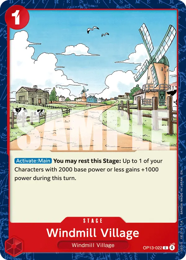 Carta Windmill Village OP13-022