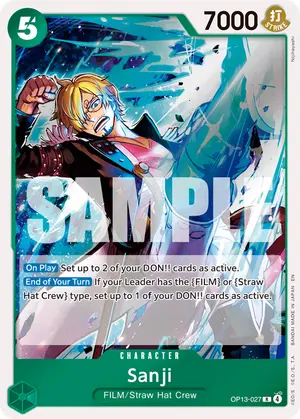 Carta Sanji OP13-027