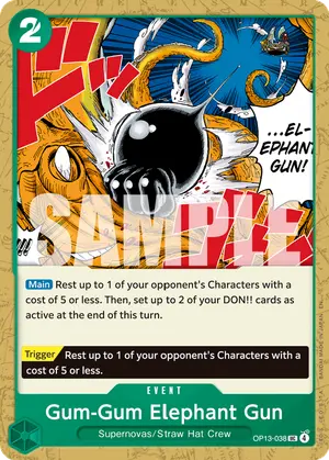 Carta Gum-Gum Elephant Gun OP13-038