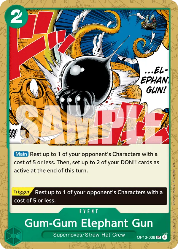 Carta Gum-Gum Elephant Gun OP13-038
