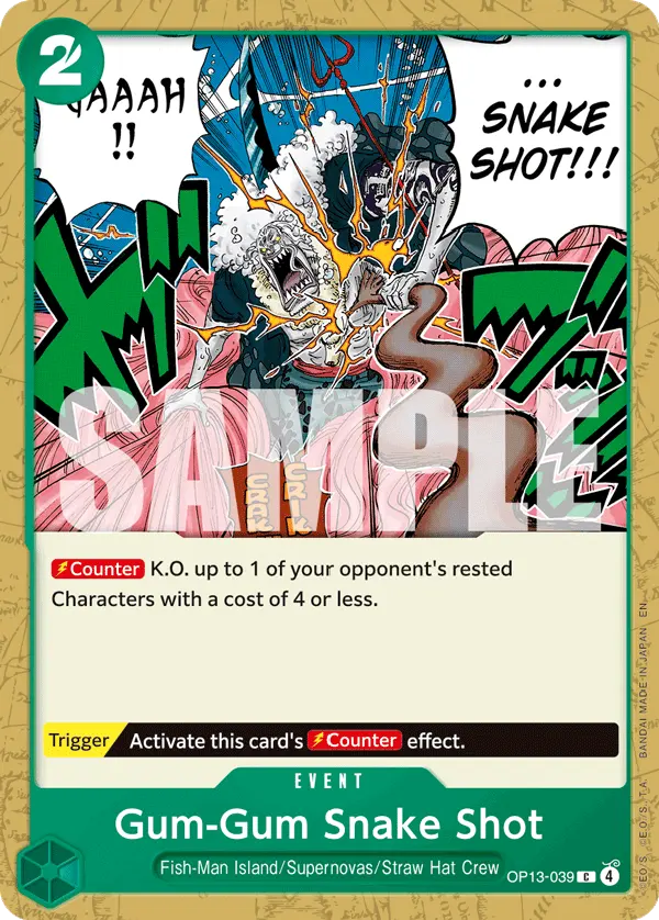 Carta Gum-Gum Snake Shot OP13-039