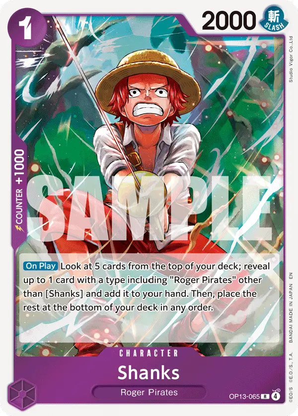 Shanks OP13-065 card