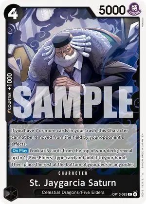 Carta St. Jaygarcia Saturn OP13-083