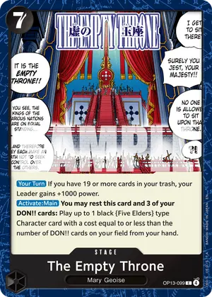 Carta The Empty Throne OP13-099