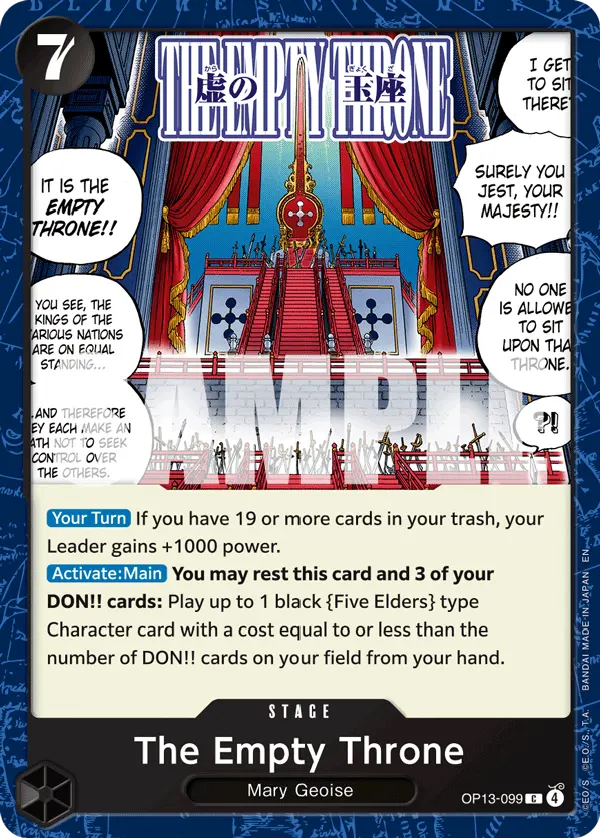 Carta The Empty Throne OP13-099