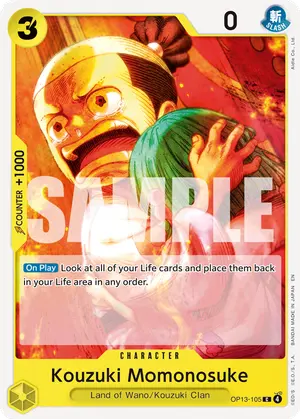 Carta Kouzuki Momonosuke OP13-105