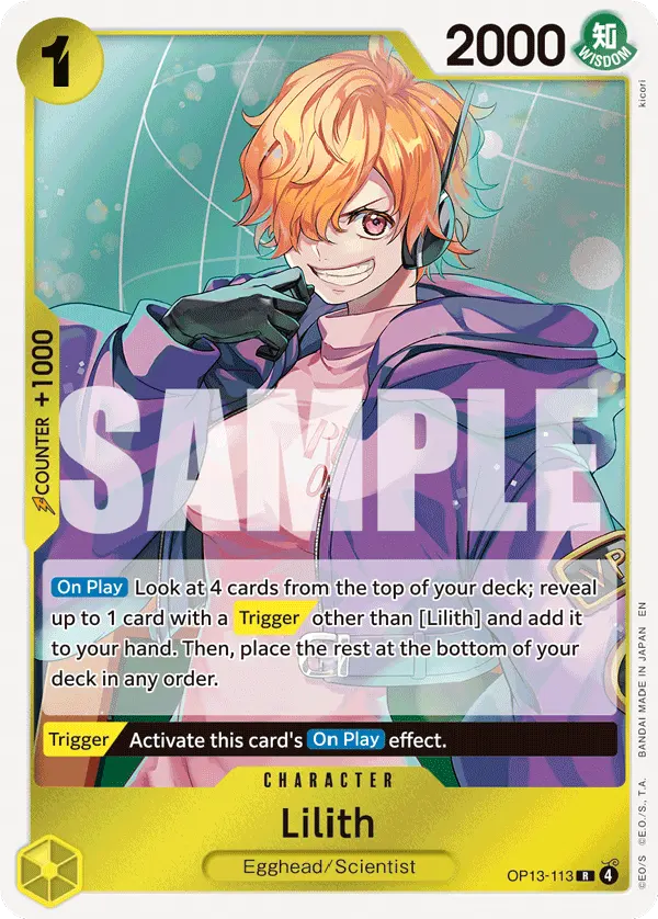 Lilith OP13-113 card