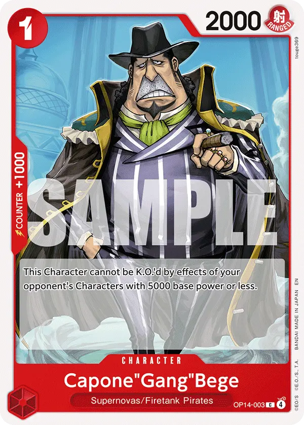 Capone"Gang"Bege OP14-003 card