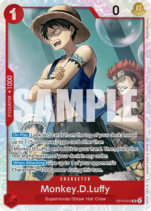 Carta Monkey.D.Luffy OP14-013