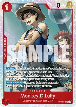 Carta Monkey.D.Luffy OP14-013