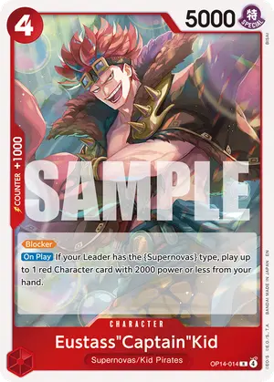 Carta Eustass"Captain"Kid OP14-014