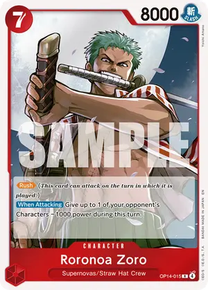 Carta Roronoa Zoro OP14-015