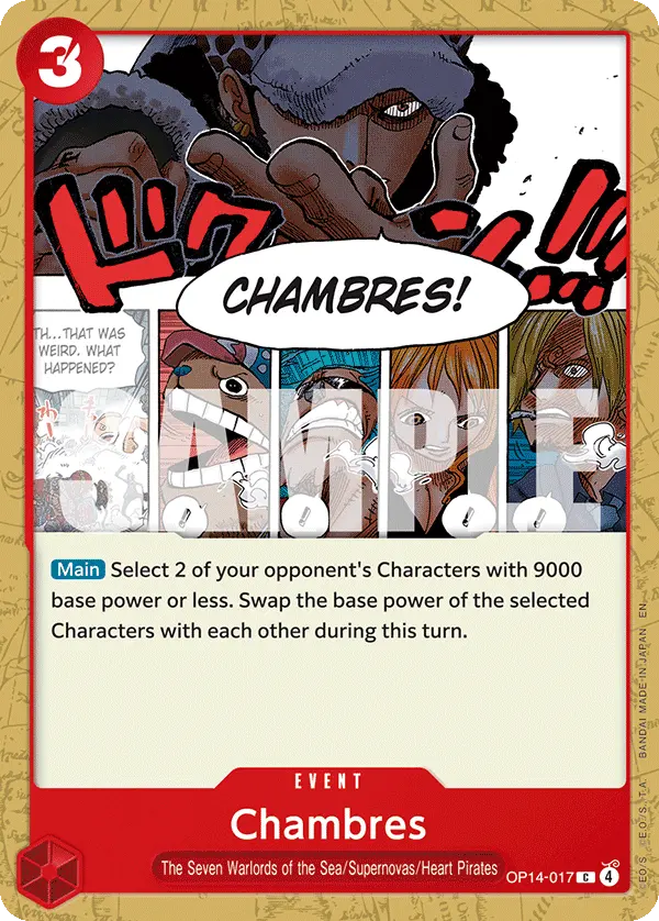 Chambres OP14-017 card