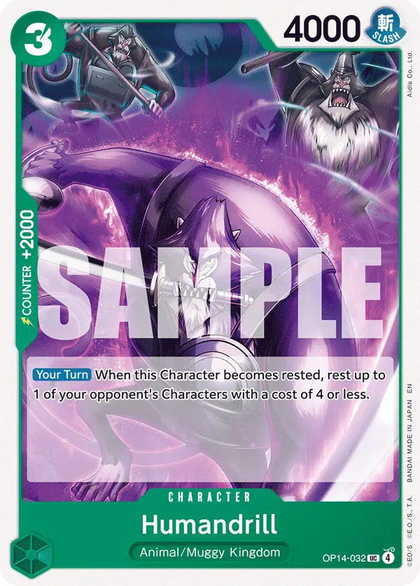 Carta Humandrill OP14-032