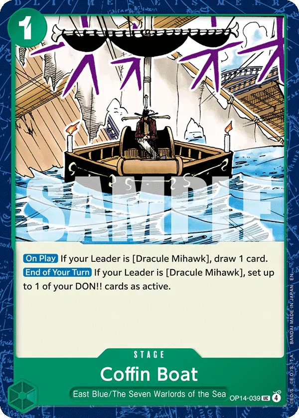 Coffin Boat OP14-039 card