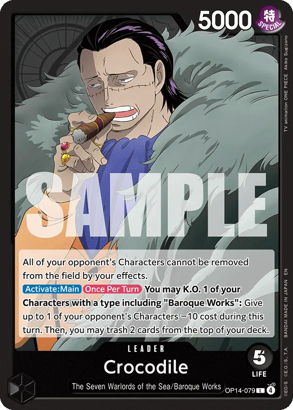 Crocodile OP14-079 card