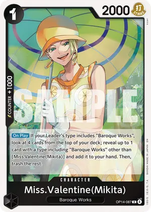 Carta Miss.Valentine(Mikita) OP14-087