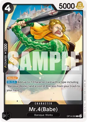 Carta Mr.4(Babe) OP14-093