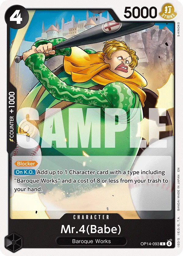 Carta Mr.4(Babe) OP14-093