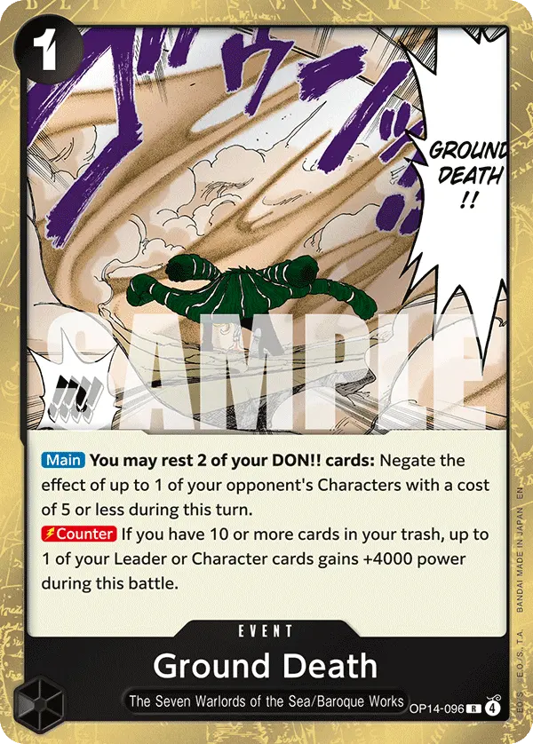 Ground Death OP14-096 card