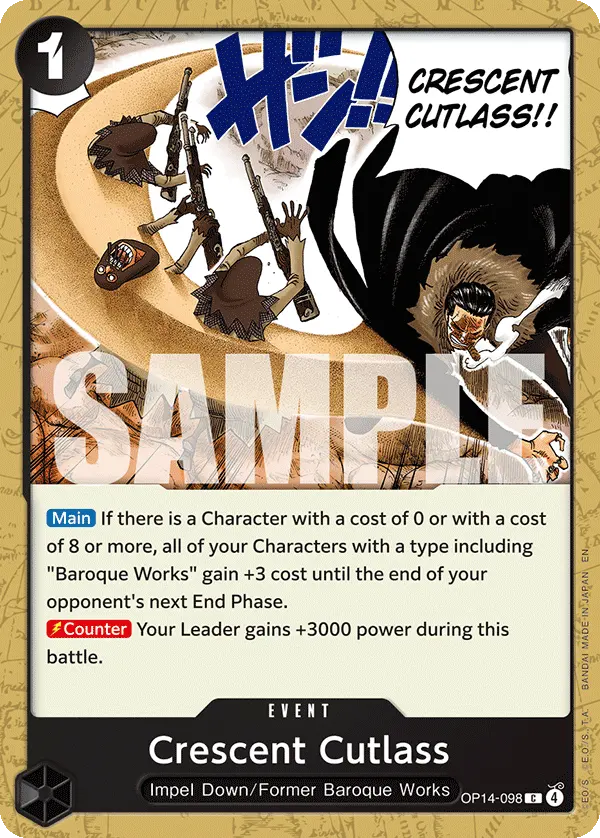Crescent Cutlass OP14-098 card
